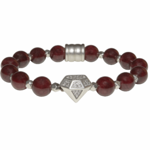 Pulseira Granada com Prata 925