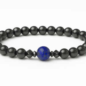 Pulseira Hematita com Lápis Lazúli