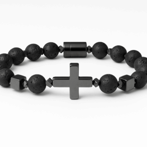 Pulseira Vulcânica e Hematita